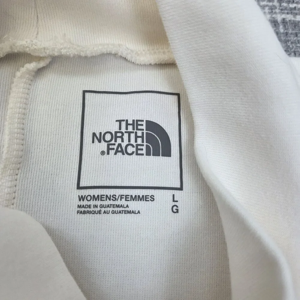 The North Face City Standard Double Knit Funnel Jersey Sweater Women's L Cream
